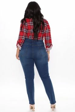 Cheapest 👏 Fashion Nova Simpler Times Skinny 👖 Jeans - Medium Blue Wash 🔔 17 Fashion Nova Simpler Times Skinny Jeans - Medium Blue Wash