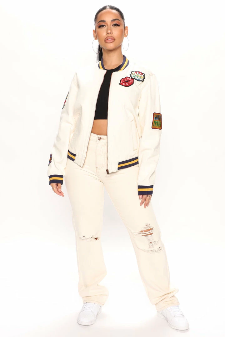 Best Pirce 😀 Fashion Nova Trouble Maker Straight Leg 👖 Jeans - Oatmeal 🎉 3 Fashion Nova Trouble Maker Straight Leg Jeans - Oatmeal