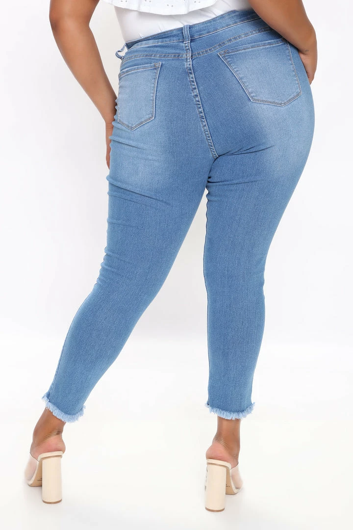 Best deal 🔥 Fashion Nova On The Fray Ankle 👖 Jeans - Medium Blue Wash ⭐ 12 Fashion Nova On The Fray Ankle Jeans - Medium Blue Wash