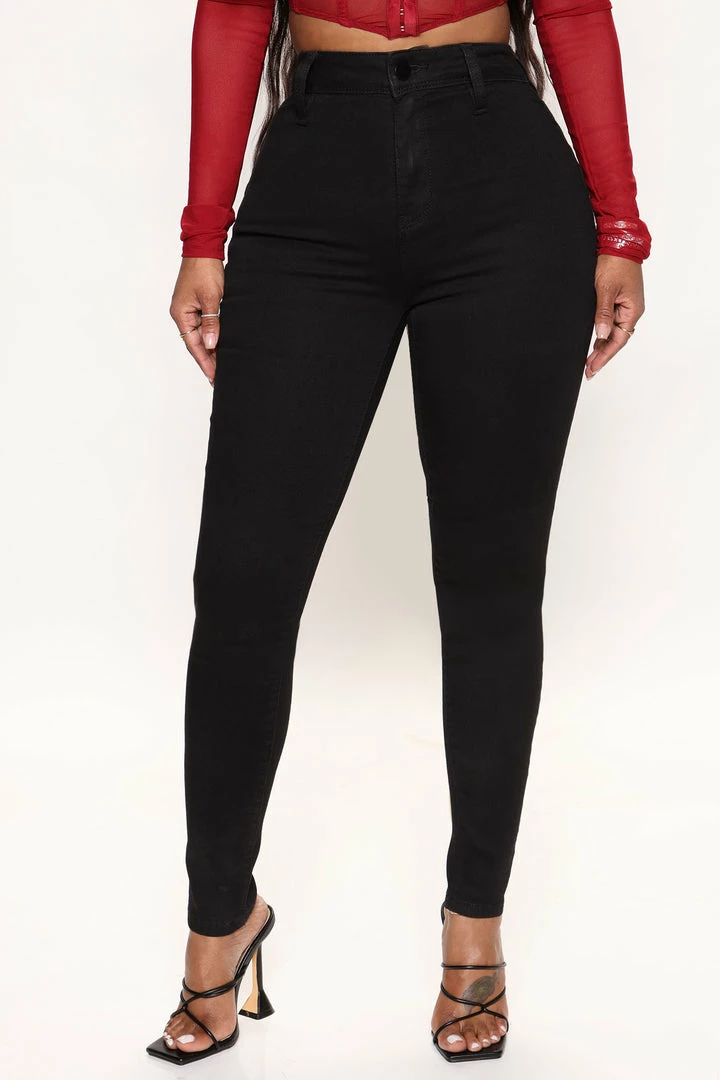 Fashion Nova Get You Alone Booty Lifter Skinny Jeans - Black