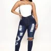 Fashion Nova Teenage Fever Jeans - Dark