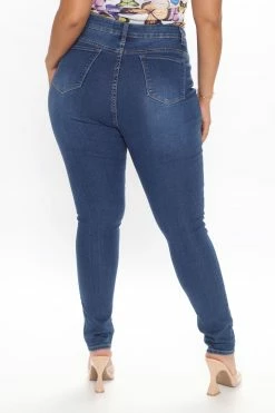 Fashion Nova Skinny Jeans Teenage Fever Jeans - Dark