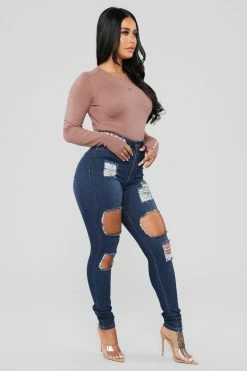 Fashion Nova Needing Something Jeans - Dark Denim
