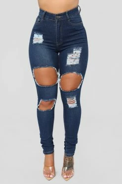 Fashion Nova Needing Something Jeans - Dark Denim