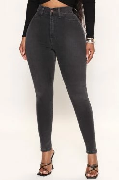 Fashion Nova Ray Skinny Jeans - Grey