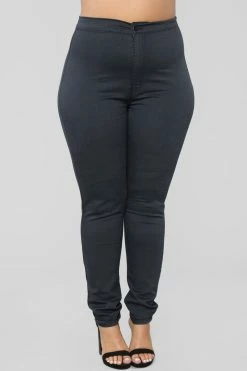 Fashion Nova Skinny Jeans Super High Waist Denim Skinnies - Charcoal