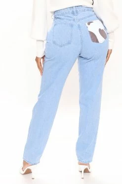 Fashion Nova Got Moooves Non Stretch Mom Jeans - Brown/combo