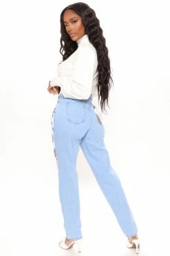 Fashion Nova Got Moooves Non Stretch Mom Jeans - Brown/combo
