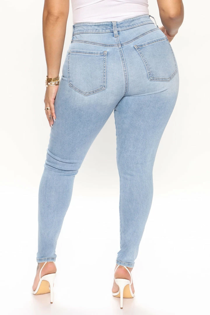 Discount β€οΈ Fashion Nova Turn Back Time Curvy Skinny π Jeans - Light Blue β 5 Fashion Nova Turn Back Time Curvy Skinny Jeans - Light Blue