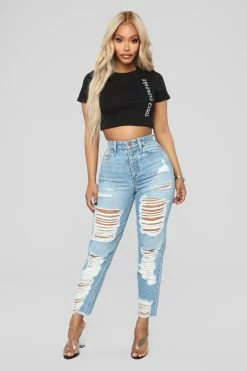 Flash Sale ❤️ Fashion Nova Jammin' On Boyfriend 👖 Jeans - Light Wash 👍 19 Fashion Nova Jammin' On Boyfriend Jeans - Light Wash