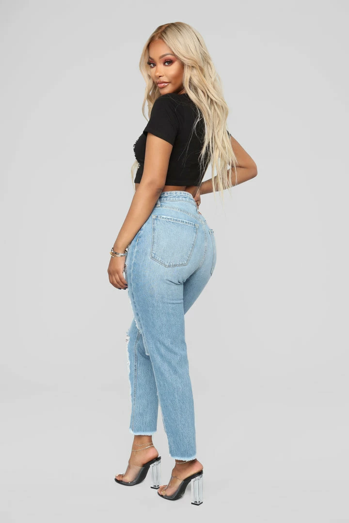 Flash Sale ❤️ Fashion Nova Jammin' On Boyfriend 👖 Jeans - Light Wash 👍 11 Fashion Nova Jammin' On Boyfriend Jeans - Light Wash