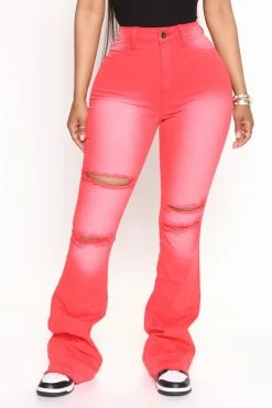 Best Sale β€οΈ Fashion Nova Eye π¬ Candy Stretch Flare π Jeans - Red βοΈ 6 Fashion Nova Eye Candy Stretch Flare Jeans - Red