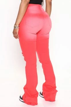 Best Sale β€οΈ Fashion Nova Eye π¬ Candy Stretch Flare π Jeans - Red βοΈ 7 Fashion Nova Eye Candy Stretch Flare Jeans - Red