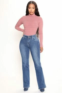 Fashion Nova San Fran Stretch Straight Leg Jeans - Dark Denim