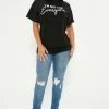 Fashion Nova Crossover Curvy Skinny Jeans - Medium Wash