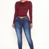 Fashion Nova Make Some Noise Skinny Jeans - Dark Denim