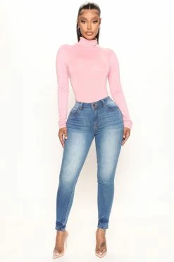 Fashion Nova Grace Super Soft Skinny Jeans - Medium Blue Wash