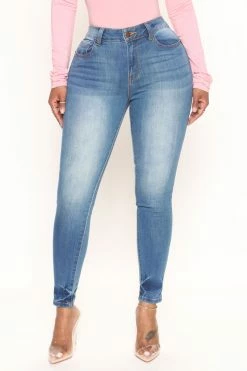 Fashion Nova Grace Super Soft Skinny Jeans - Medium Blue Wash