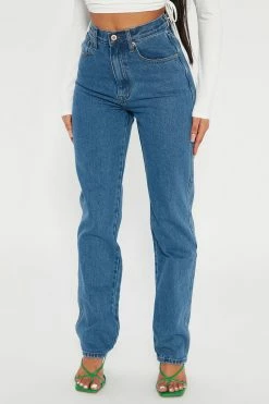 Fashion Nova Adore You Straight Leg Jeans - Medium