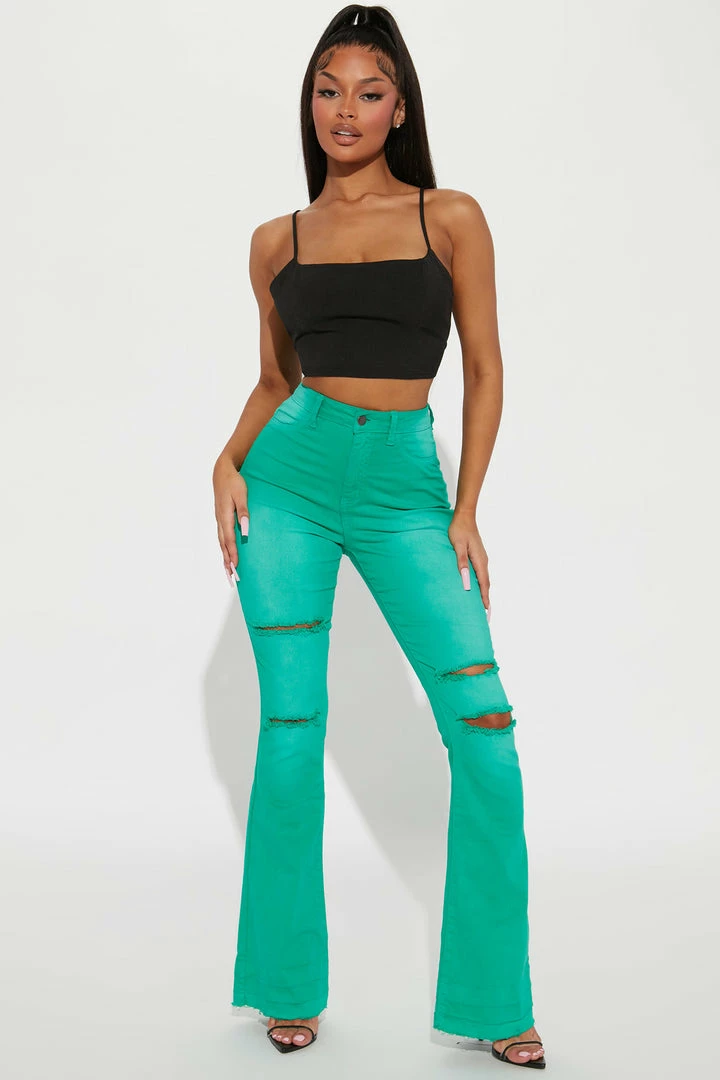 Brand new β¨ Fashion Nova Eye π¬ Candy Stretch Flare π Jeans - Green β 3 Fashion Nova Eye Candy Stretch Flare Jeans - Green