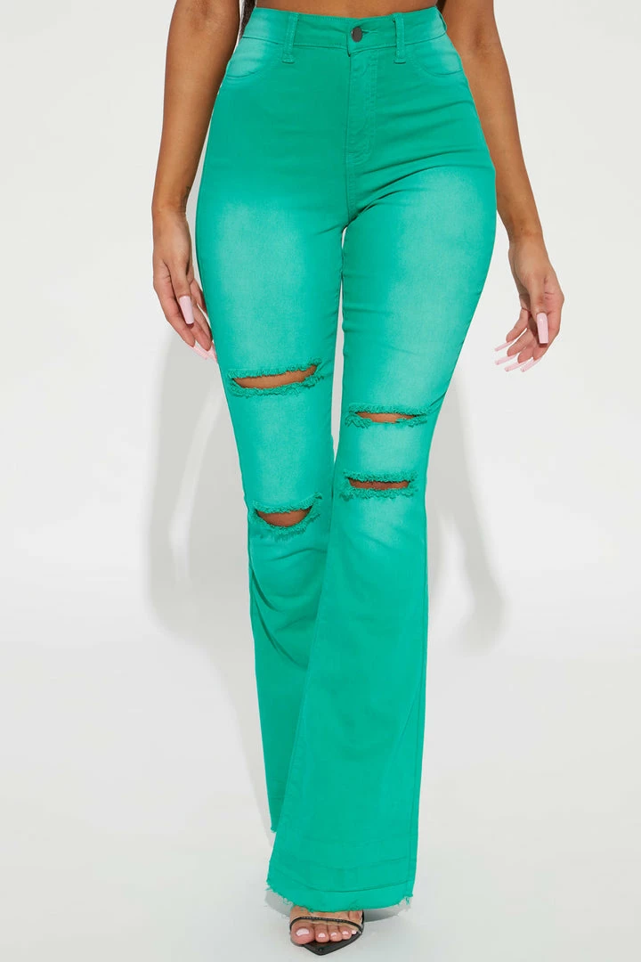 Brand new β¨ Fashion Nova Eye π¬ Candy Stretch Flare π Jeans - Green β 4 Fashion Nova Eye Candy Stretch Flare Jeans - Green