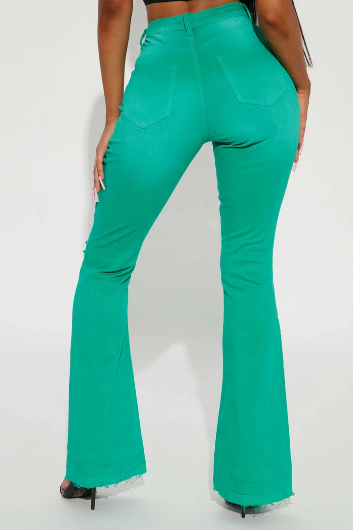 Brand new β¨ Fashion Nova Eye π¬ Candy Stretch Flare π Jeans - Green β 5 Fashion Nova Eye Candy Stretch Flare Jeans - Green