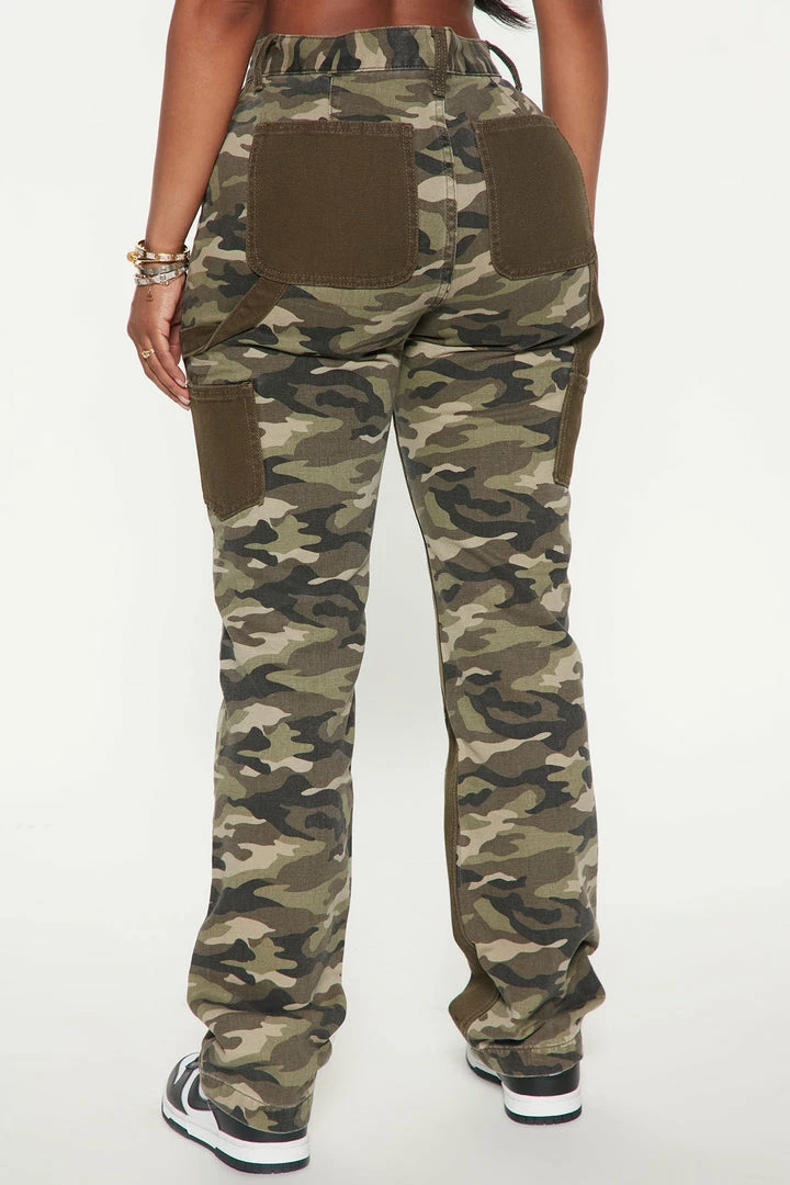 Best Pirce 🔥 Fashion Nova Eye To Eye Zero Stretch Carpenter 👖 Jeans - Camouflage 🌟 5 Fashion Nova Eye To Eye Zero Stretch Carpenter Jeans - Camouflage