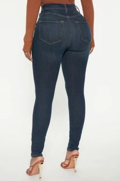 Fashion Nova Dare Devil High Rise Skinny Jeans - Dark Wash