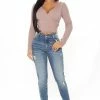 Fashion Nova Cambridge Vintage Stretch Ripped Skinny Jeans - Dark Wash