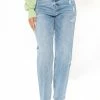 Fashion Nova Still Got It Straight Leg Jeans - Light Blue Wash