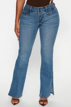 Fashion Nova Maddy Mid Rise Bootcut Jeans - Medium Wash