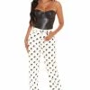 Fashion Nova Tall Yin Yang High Rise Straight Leg Jeans - White/combo