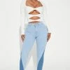 Outlet 🎁 Fashion Nova Tres Chic Skinny 👖 Jeans - Light Blue ⭐ 2 Fashion Nova Tres Chic Skinny Jeans - Light Blue