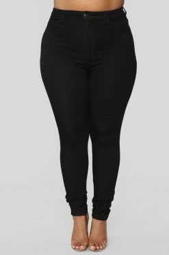 Fashion Nova Classic High Waist Skinny Jeans - Black