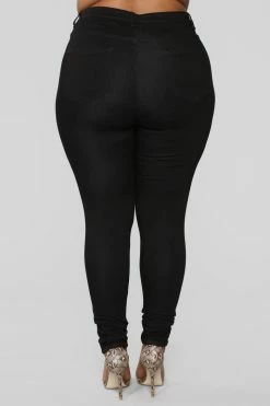 Fashion Nova Classic High Waist Skinny Jeans - Black