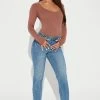 Fashion Nova Heaven Sent Boyfriend Jeans - Medium Blue Wash