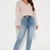 Fashion Nova So It Seams Straight Leg Step Hem Jeans - Medium Wash Straight Leg Jeans