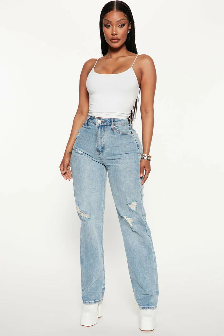 Wholesale ๐ฏ Fashion Nova Daddy Issues Slouch Fit ๐ Jeans - Medium Blue Wash ๐งจ 7 Fashion Nova Daddy Issues Slouch Fit Jeans - Medium Blue Wash