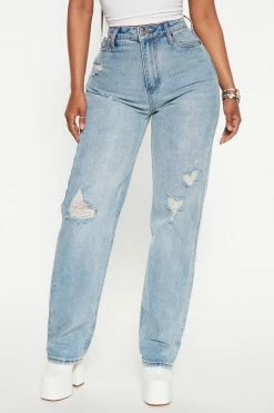 Wholesale ๐ฏ Fashion Nova Daddy Issues Slouch Fit ๐ Jeans - Medium Blue Wash ๐งจ 14 Fashion Nova Daddy Issues Slouch Fit Jeans - Medium Blue Wash