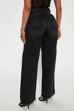 Cheap ๐ฅฐ Fashion Nova Confessional High Rise Ultra Side Slit ๐ Jeans - Black Wash ๐ 9 Fashion Nova Confessional High Rise Ultra Side Slit Jeans - Black Wash