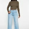 Fashion Nova Gwyneth Wide Leg Jeans - Medium Wash