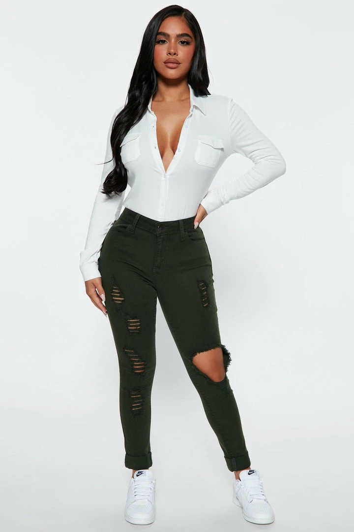 Buy ๐ Fashion Nova Skinny ๐ Jeans Petite Glistening ๐ Jeans - Olive ๐คฉ 3 Fashion Nova Skinny Jeans Petite Glistening Jeans - Olive