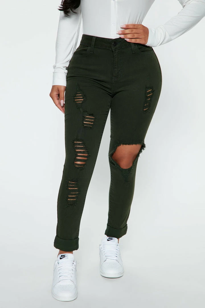 Buy ๐ Fashion Nova Skinny ๐ Jeans Petite Glistening ๐ Jeans - Olive ๐คฉ 4 Fashion Nova Skinny Jeans Petite Glistening Jeans - Olive