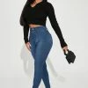 Coupon ⭐ Fashion Nova Skinny 👖 Jeans Petite Eva Super Soft Curvy Skinny Jean - Medium Blue Wash 😀 2 Fashion Nova Skinny Jeans Petite Eva Super Soft Curvy Skinny Jean - Medium Blue Wash
