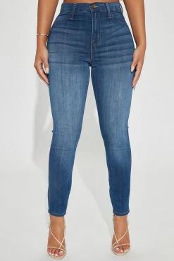 Fashion Nova Skinny Jeans Petite Emma Super Stretch High Rise Skinny Jean - Medium Wash