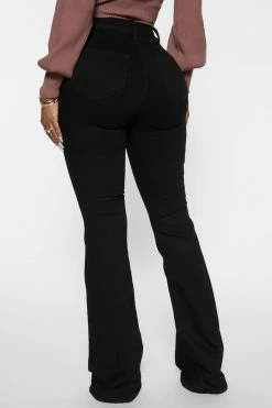 Fashion Nova Deep In My Soul Flare Jeans - Black Skinny Jeans