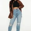 Top 10 🤩 Fashion Nova All Split Up High Rise Mom 👖 Jeans - Medium Wash 🥰 2 Fashion Nova All Split Up High Rise Mom Jeans - Medium Wash
