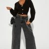 Fashion Nova Chain The Rules 90's Baggy Jeans - Black Wash