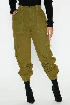Fashion Nova Nice To Meet You Cargo Joggers - Olive