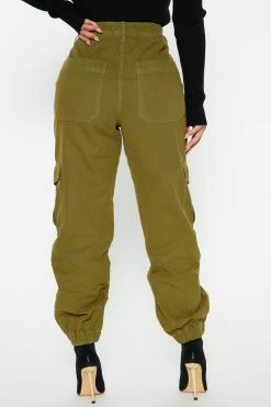 Fashion Nova Nice To Meet You Cargo Joggers - Olive